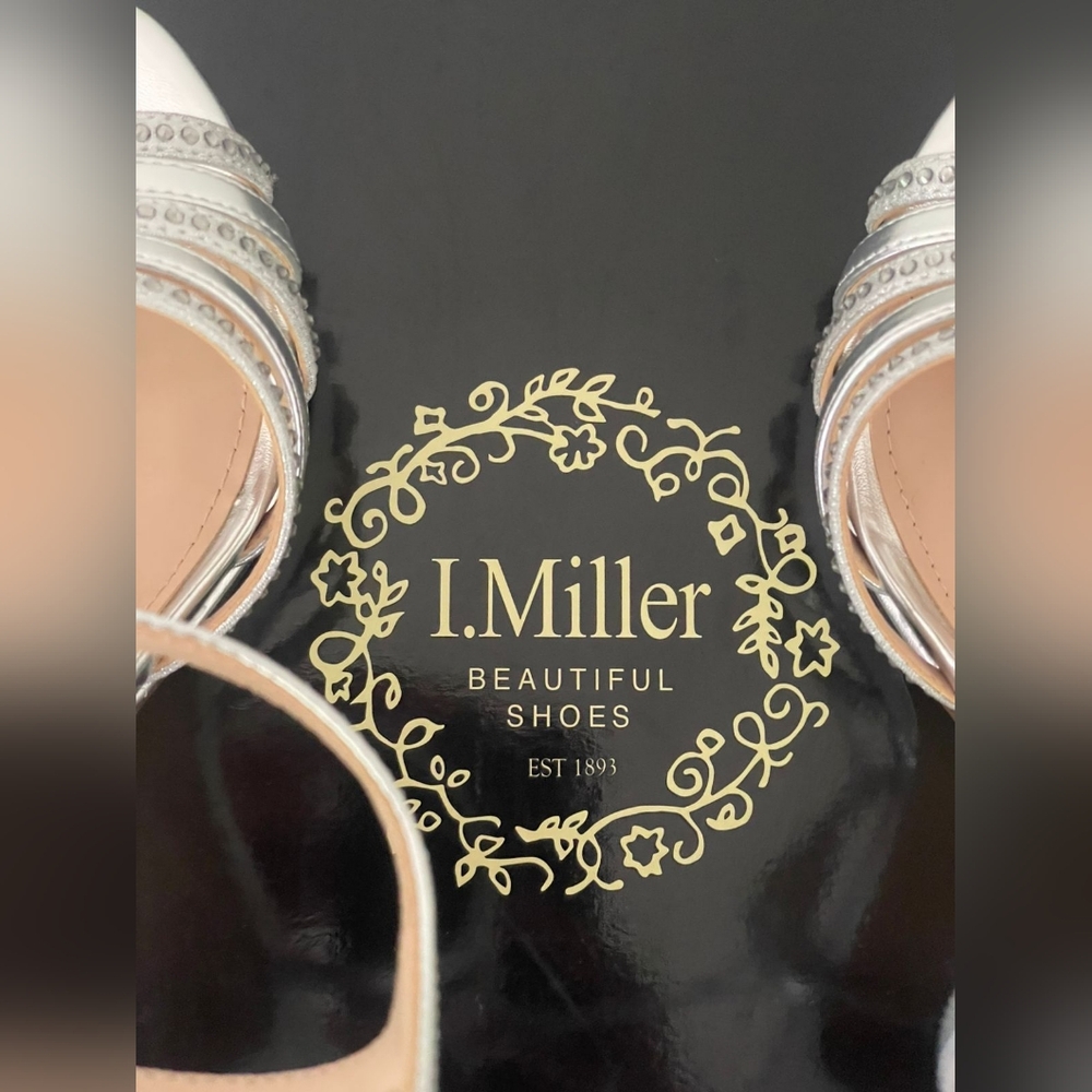I.Miller Sophisticated Silver High Heel Sandals - Picture 10 of 10